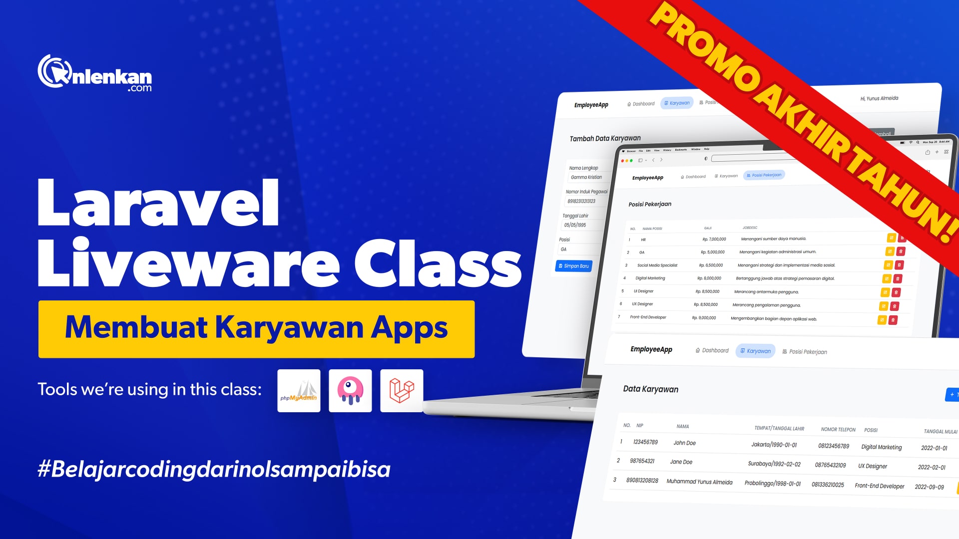 Laravel Livewire: Membuat Aplikasi Manajemen Karyawan Sederhana