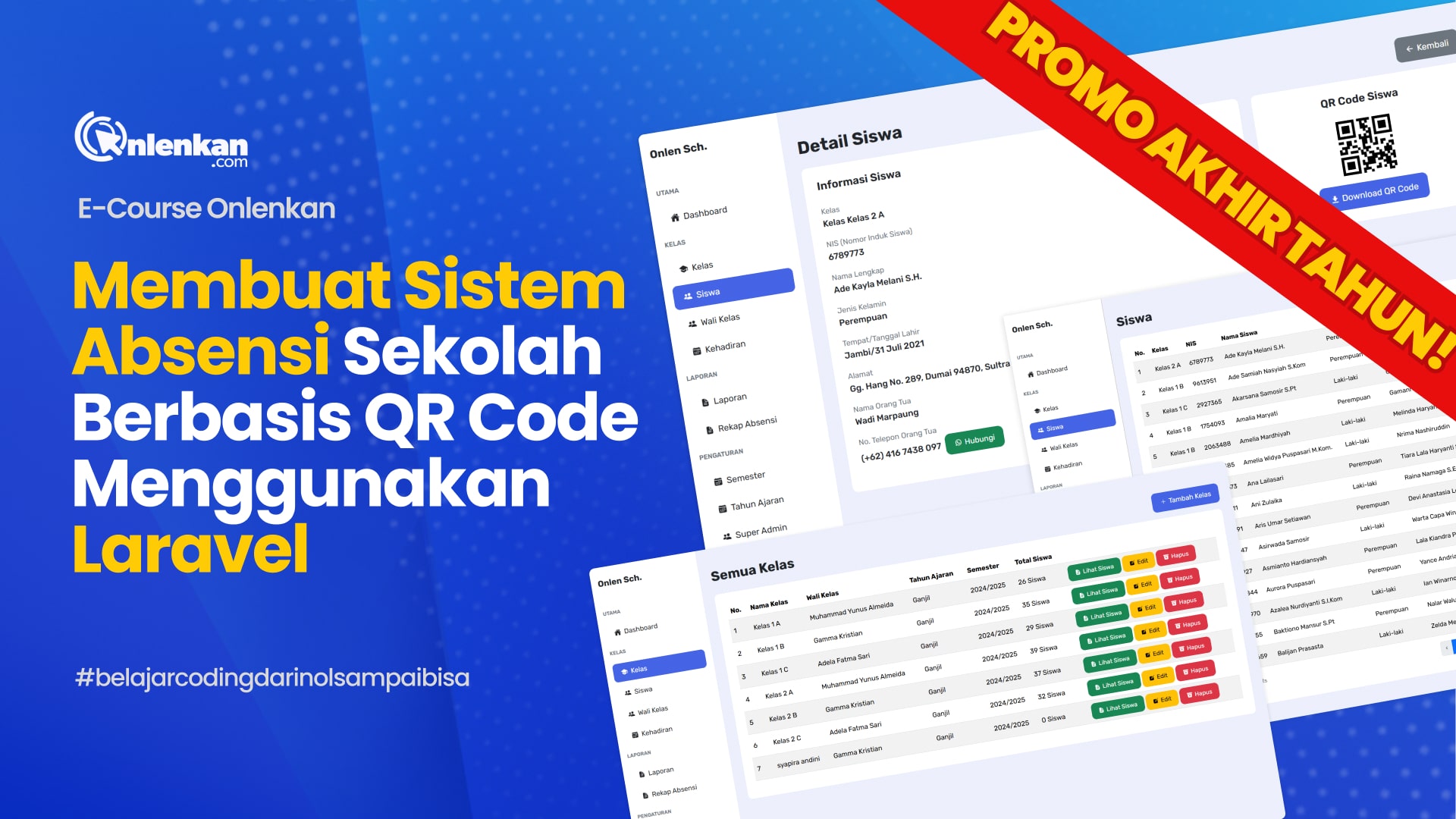 Membuat Sistem Absensi Sekolah Berbasis QR Code