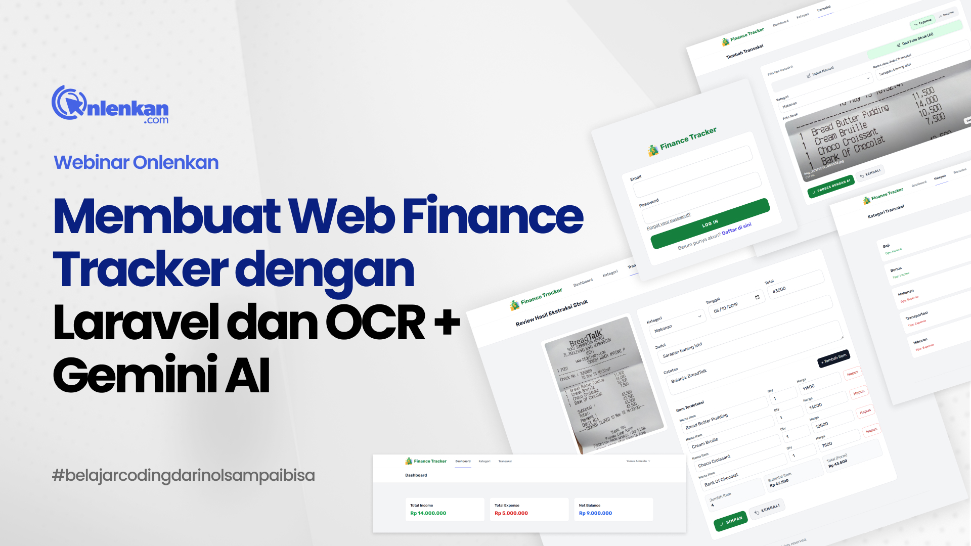 Membuat Web Finance Tracker dengan Laravel dan OCR + Gemini AI
