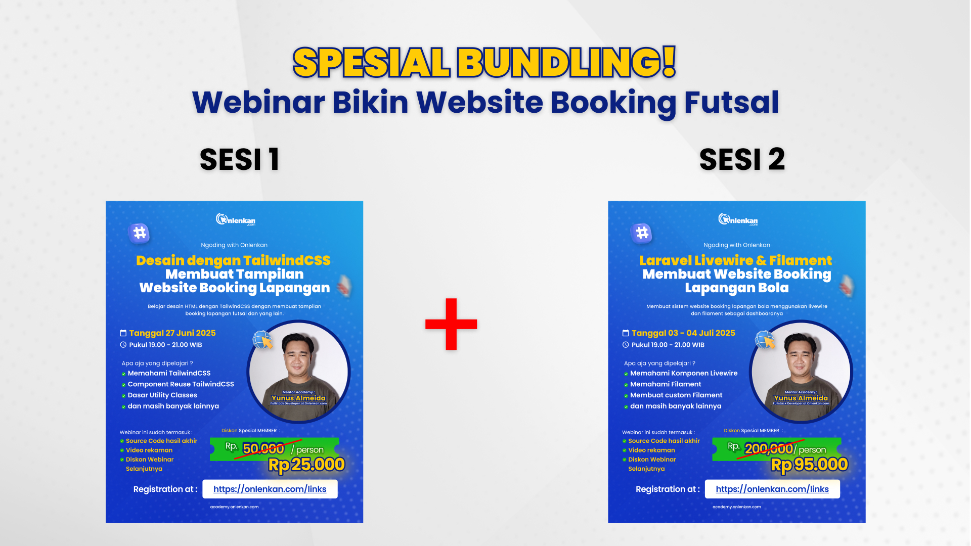 Spesial Bundling Sesi 1 dan Sesi 2 : Website Booking Lapangan